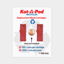 Load image into Gallery viewer, Kut A Pod Recycler is the only K-Cup cutter with a replaceable blade cartridge. The best K-Cup and coffee pod recycling tool.